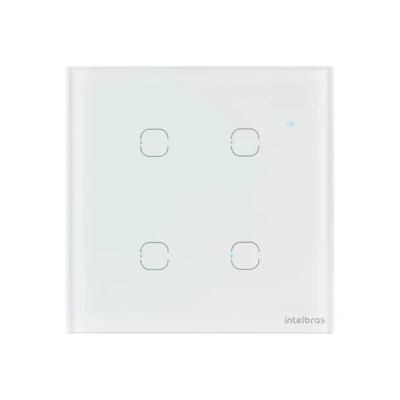 Interruptor Smart Touch Teclas Ews 1004 Br Intelbras Branco