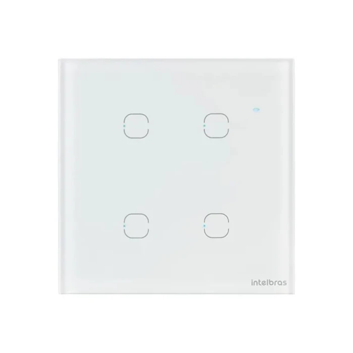 Interruptor Smart Touch Teclas Ews 1004 Br Intelbras Branco