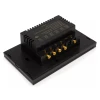 Interruptor Toutch 3 Botão Wi-Fi com Placa 4x2 Preto