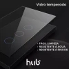 Interruptor Toutch 3 Botão Wi-Fi com Placa 4x2 Preto