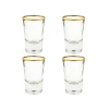 Jogo De Copos Para Shot Com 4 Peças 40ml Ruvolo Glass Jogo De Copos Para Shot Com 4 Peças 40ml Ruvolo Glass