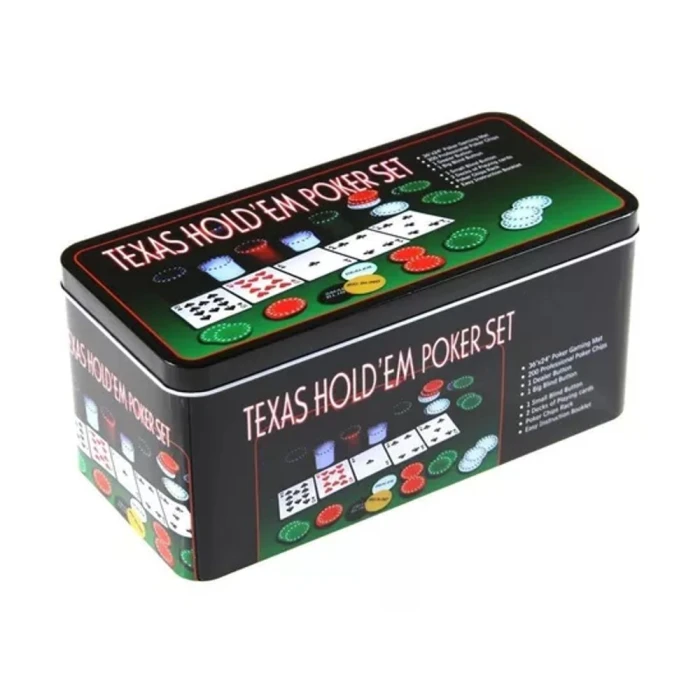 Jogo De Poker 200 Fichas + Baralhos Im42055 Novo