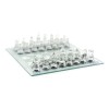 Jogo De Xadrez 25X25Cm De Vidro 33 Peças Im42046 Novo