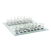 Jogo De Xadrez 25X25Cm De Vidro 33 Peças Im42046 Novo Jogo De Xadrez 25X25Cm De Vidro 33 Peças Im42046 Novo