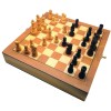Jogo De Xadrez E Dama 39x39Cm Madeira Hoyle Games Novo