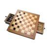 Jogo De Xadrez E Dama 39x39Cm Madeira Hoyle Games Novo