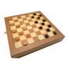Jogo De Xadrez E Dama 39x39Cm Madeira Hoyle Games Novo