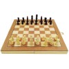 Jogo De Xadrez E Damas Com Tabuleiro De Madeira 2 em 1 34x17