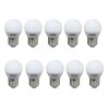 KIT 10 Lâmpada Led Bolinha Taschibra 190404 4.8w 2700k Leitosa E27
