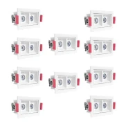 KIT 10 UN DOWNLIGHT LED EMBUTIR EVON 4W 4000K BR DL-7411