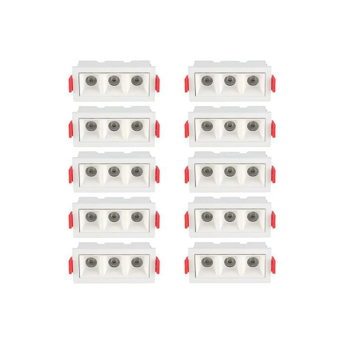 KIT 10un Downlight Led Embutir Astraled 6W 4000K Dl-7417