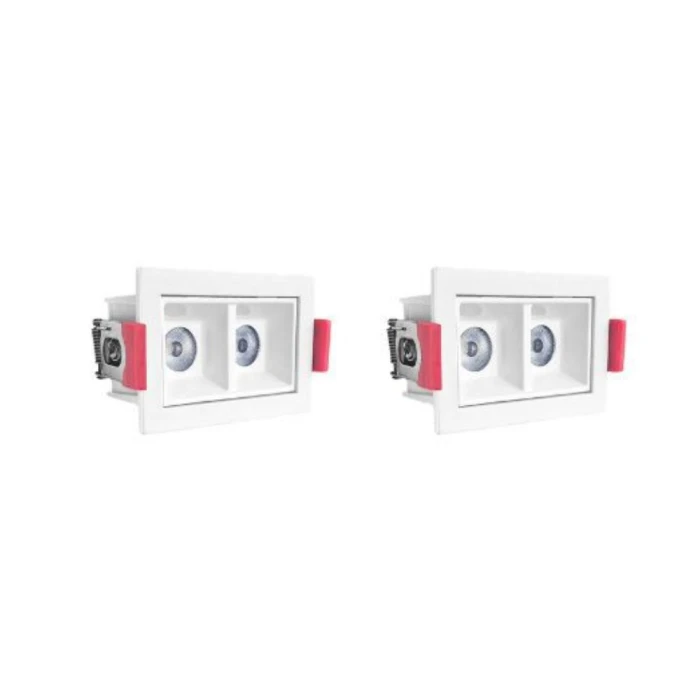 KIT 2 UN DOWNLIGHT LED EMBUTIR EVON 4W 4000K BR DL-7411