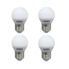 KIT 4 Lâmpadas Led Bolinha Taschibra 190404 4.8w 2700k Leitosa E27