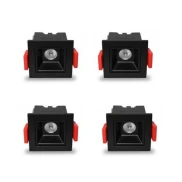 KIT 4 UN DOWNLIGHT LED EMBUTIR EVON PT 2W 3000K DL-7402