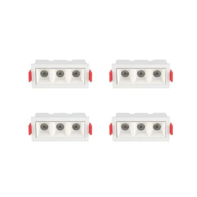 KIT 4 UN Downlight Led Embutir Astraled 6W 4000K Dl-7417