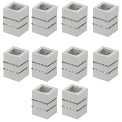 Kit 10 Arandela Flip 2 Fachos 2 Aletas Bivolt Germany Branco