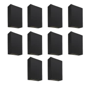 Kit 10 Arandela Mince Led 4W 6500K Germany Bivolt Preto Kit 10 Arandela Mince Led 4W 6500K Germany Bivolt Preto