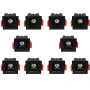 Kit 10 Downlight Led Embutir Evou 2W 4000K Preto Astraled