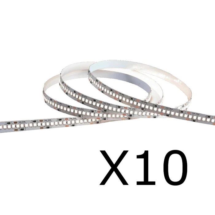 Kit 10 Fita Led Deco 24v 240 Leds/m 20w/m 2700k Ip20 G-light