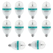 Kit 10 Lâmpada Led Party Colors 3W Rgb Bivolt Lumanti Novo Kit 10 Lâmpada Led Party Colors 3W Rgb Bivolt Lumanti Novo