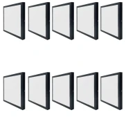 Kit 10 Painel Led Sobrepor Blumenau 400mm Bivolt 32W 6.500K Kit 10 Painel Led Sobrepor Blumenau 400mm Bivolt 32W 6.500K