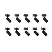 Kit 10 Spot Led Embutir Nypo 3W 3000K Preto Direcionável