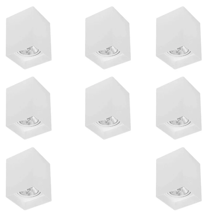 Kit 10 Spot Sobrepor Loch Ar70 Branco Bivolt Nordecor Novo