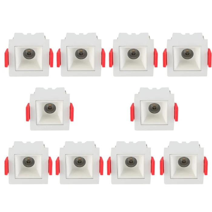 Kit 10 Un Downlight Led Embutir Astraled 2W 4000K Br DL-7317