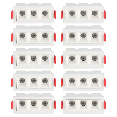 Kit 10 Un Downlight Led Embutir Evou 6W 3000K Br Dl-7418 Astraled