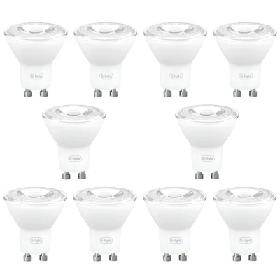 Kit 10 Un Lâmpada Led G-Light Mr11 Gu10 3.5w 2700k Luz Amarela
