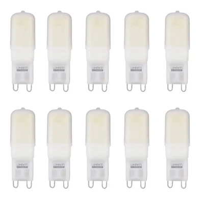 Kit 10 un Lâmpada Led Pin G9 5W 2400K Autovolt Lumanti