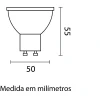 Kit 12 Spot Alumínio Escovado Com Lâmpadas Mr16 Gu10 6500k