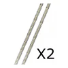 Kit 2 Fita Led Perfil 12v 220Leds/m 16w/m 2700k Ip20 10mm 5m