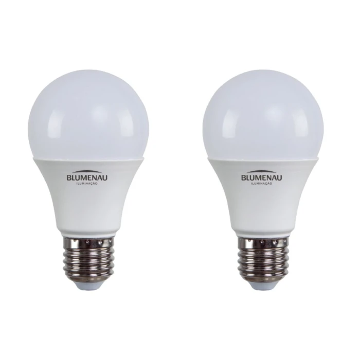 Kit 2 Lâmpada Led A60 9W 6500K E27 Blumenau Novo