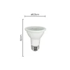 Kit 4 Lâmpada Led Par20 Sof 7w 4000k Cor Branco E27 Nordecor