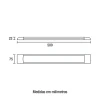 Kit 2 Luminária Led Slim Blumenau Bivolt 18W 4.100K Novo
