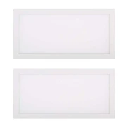 Kit 2 Paineis Led Embutir Retangular 30W 6500K Branco Kit 2 Paineis Led Embutir Retangular 30W 6500K Branco