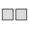 Kit 2 Paineis Led Sobrepor Quadrado 24W 3000K Preto Blumenau