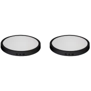 Kit 2 Painel Led Sobrepor Redondo Alumínio 24W 4.100K Bivolt Kit 2 Painel Led Sobrepor Redondo Alumínio 24W 4.100K Bivolt