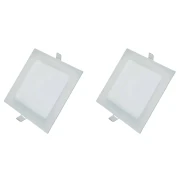 Kit 4 Painel Slim Ecoled Quadrado Embutir 24W 4000K Autovolt Kit 4 Painel Slim Ecoled Quadrado Embutir 24W 4000K Autovolt