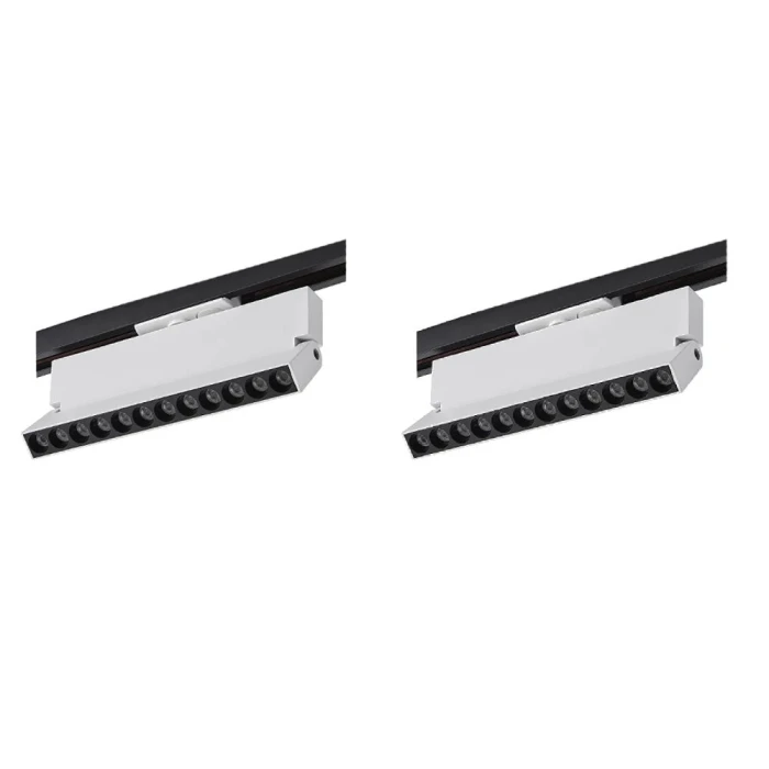 Kit 2 Projetor Duli Para Trilho Bi Nordecor Branco 12W 4000K