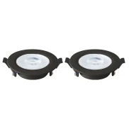 Kit 2 Spot Embutir ABS+PC 6W BiVolt Led 3.000K Preto Novo Kit 2 Spot Embutir ABS+PC 6W BiVolt Led 3.000K Preto Novo