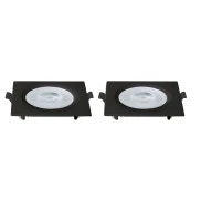 Kit 2 Spot Embutir Blumenau 6W Bivolt Led 3.000K Preto Kit 2 Spot Embutir Blumenau 6W Bivolt Led 3.000K Preto