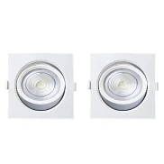 Kit 2 Spot Embutir Quadrado AllTop Par30 10w 3000K Kit 2 Spot Embutir Quadrado AllTop Par30 10w 3000K