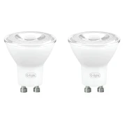 Kit 2 Un Lâmpada Led G-Light Mr11 Gu10 3.5w 2700k Luz Amarela