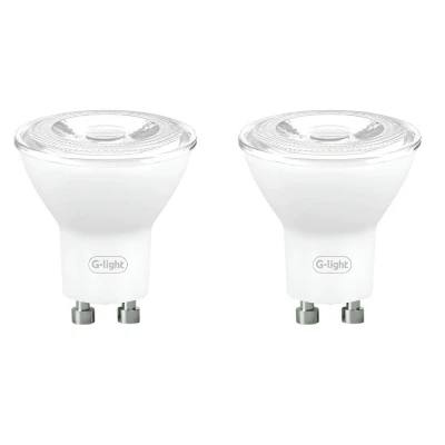 Kit 2 Un Lâmpada Led G-Light Mr11 Gu10 3.5w 2700k Luz Amarela