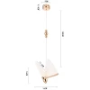 Kit 3 Pendente Led Honen Borboleta Dourado 6W 3000K Nordecor