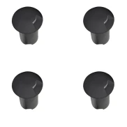 Kit 4 Embutido Solo Led Bivolt Open 1W 3000k Preto Kit 4 Embutido Solo Led Bivolt Open 1W 3000k Preto