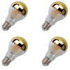 Kit 4 Lâmpada Bulbo Defletora Dourada 4W E27 Lumanti Novo