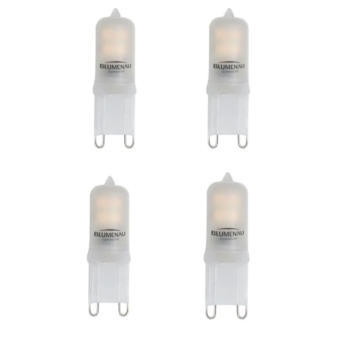 Kit 4 Lâmpada De Led G9 2,5W 127V 6500K Blumenau Novo